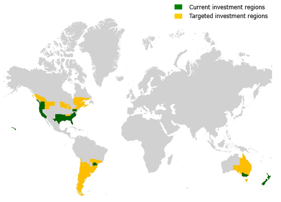 Hancock Timber world map